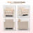 Oversized Chenille Fabric Accent Chair (Set of 2, BEIGE）-1011770133