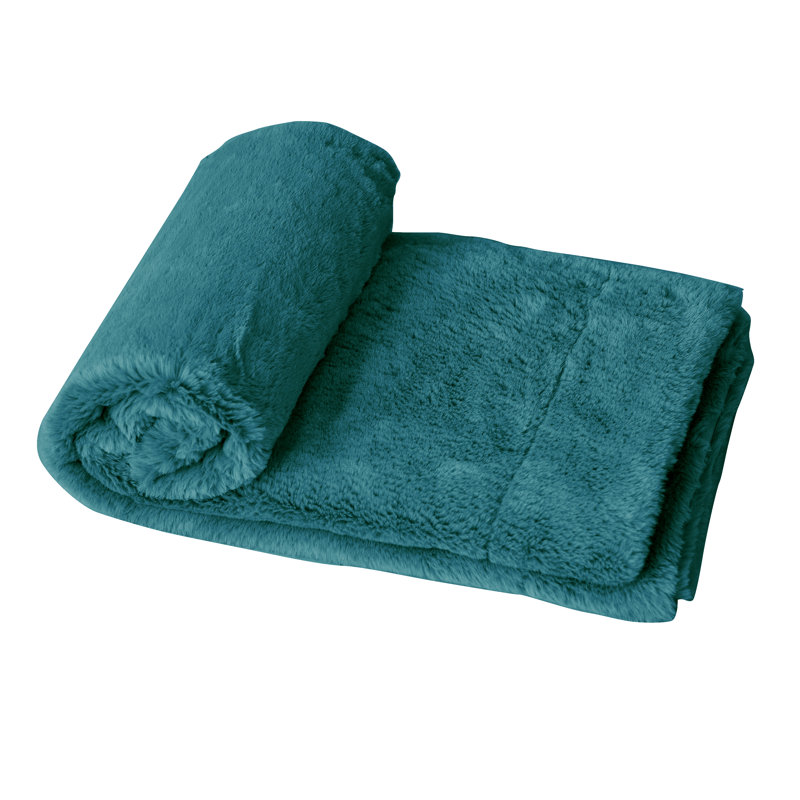 Knitted Throw Blanket, Green