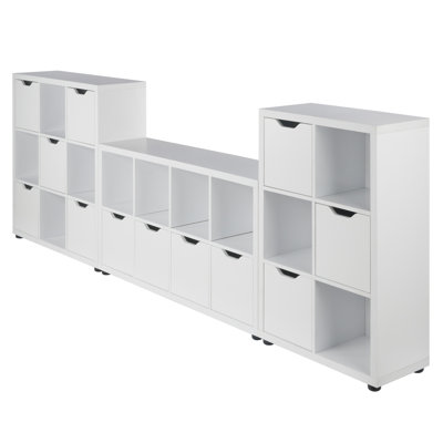 Julian 3-pc Storage Cabinet Set, White