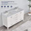 Plateau de meuble-lavabo en pierre de marbre 60 po avec lavabo