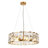 Beatriz 6 - Light Dimmable Gold Crystal Chandelier