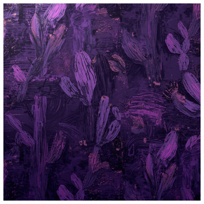 Couvre-lit matelassé mauve à motif de cactus mauve toutes tailles
