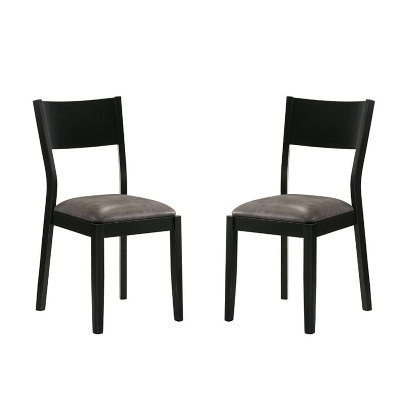 Ensemble de 2 chaises de salle à manger rembourrées en similicuir