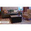 Table basse Farmhouse, table basse carrée 31,5 po avec couvercle rabattable et grand compartiment de rangement caché pour le salon-2103917654
