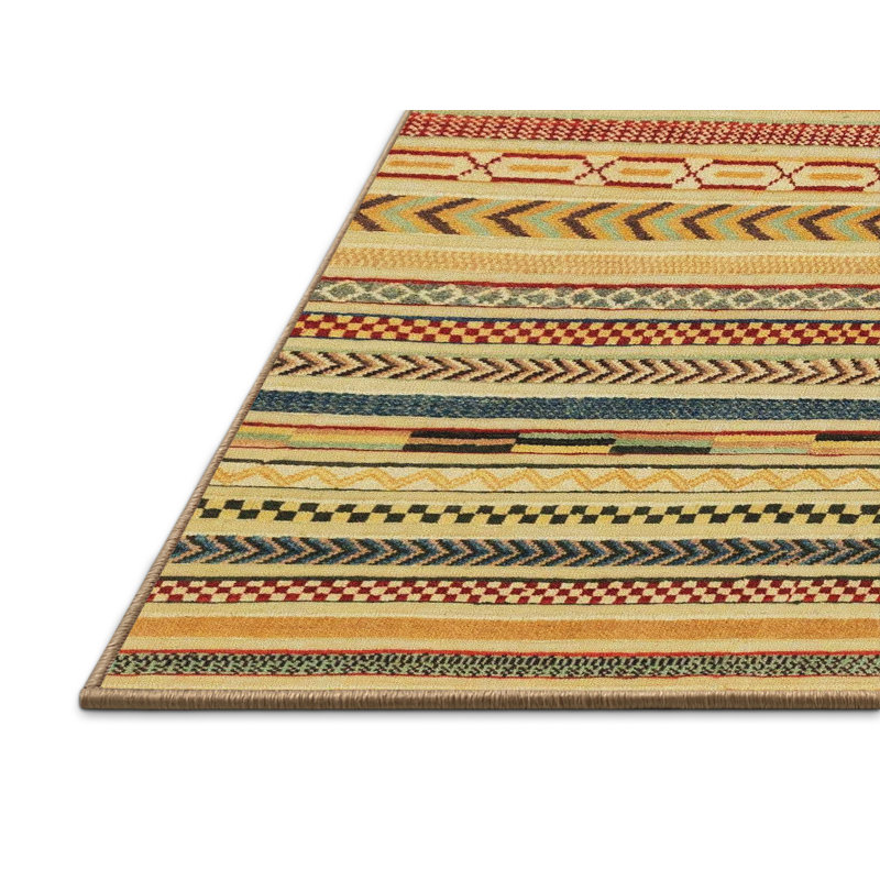 Abstract Indoor Rug, Rectangle 2' x 4'