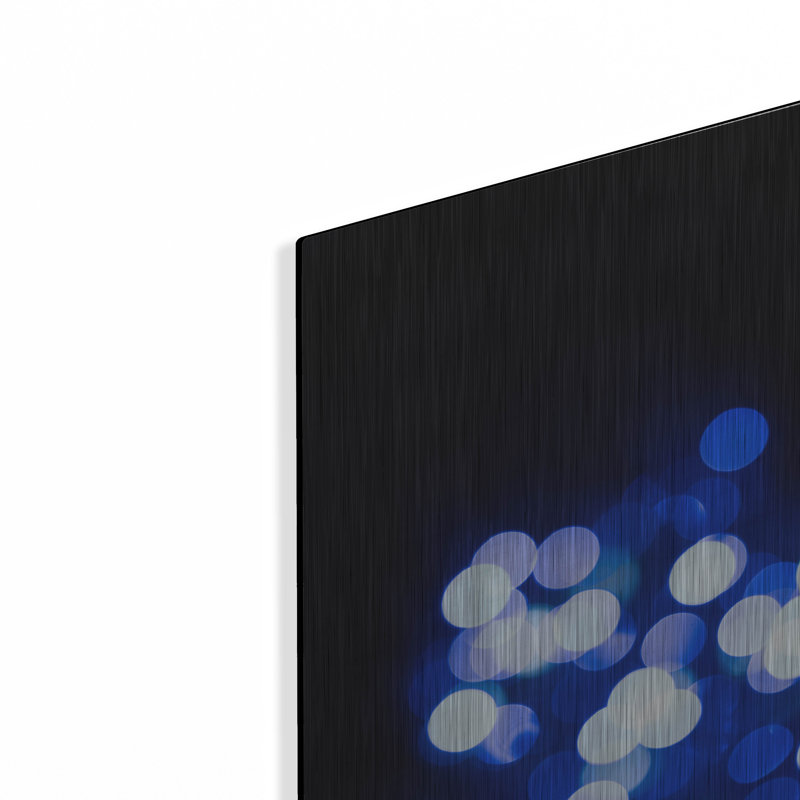  «Bokeh Blue Cluster 1» par Life BeautifuLEE, art mural en métal, 12 po x 16 po, H 16 po x l 12 po