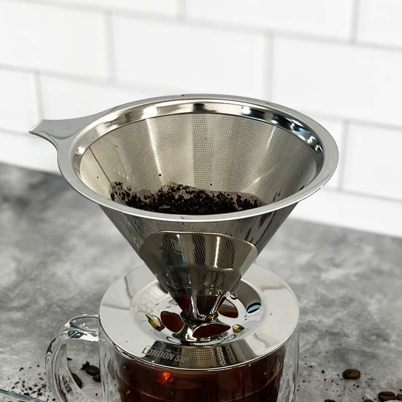 Goutteur à café en acier inoxydable London Sip, 1-4 tasses