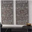 Ensemble de 2 décorations murales en bois sculpté vieilli-228073521