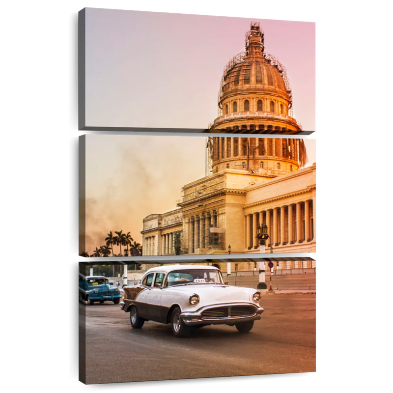Lilie Capitoli De Cuba, voiture rétro, H 38 po x l 24 po
