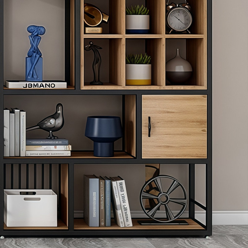 Bibliothèque classique et durable, H 70,8 po x l 47,2 po x P 11,8 po