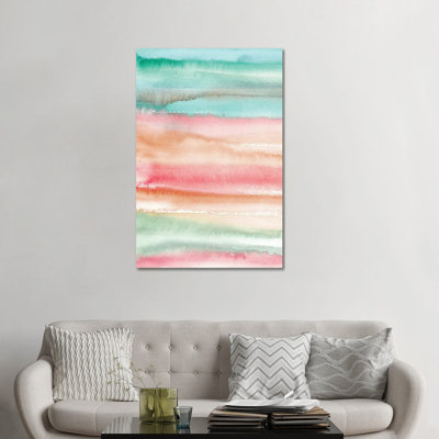 Gradient Watercolor Summer by Ninola Design - Wrapped Canvas Painting