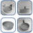 MONSFEST 15.4 " Concrete Circular Bathroom Sink