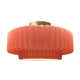 Single Light Ceramic LED Semi Flush Mount