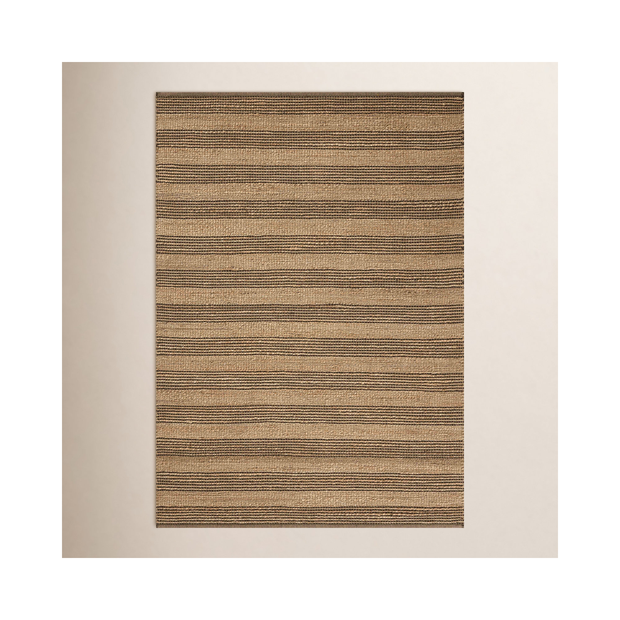 Judy Natural / Chocolate Area Rug, Rectangle 7'9" x 9'9"