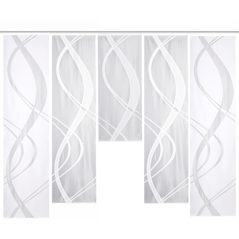 Mccourt Semi Sheer Curtain Panel Pair, Width 57 x Drop 145 cm