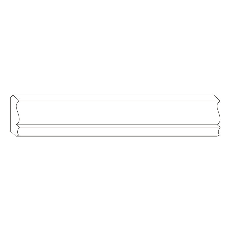 Moulure en polystyrène à coller traditionnelle de L 78 po x l 3,5 po x H 2,63 po x P 2,5 po (ensemble de 10)