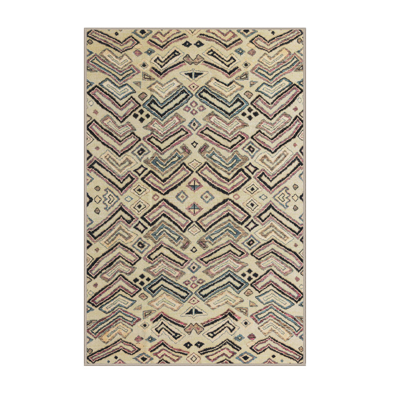 Tapis abstrait moderne 4741, Rectangle 7 pi x 10 pi