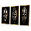 Masque africain traditionnel Ethnique VI - ensemble d'art mural tribal africain de 3-679214430-679214428