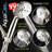 Aquacare Handheld Shower Head: 8 Modes, Anti-Clog, Power Wash Cleaning System, 6Ft Hose & Brackets