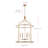 6-lamp gold adjustable iron pendant large light