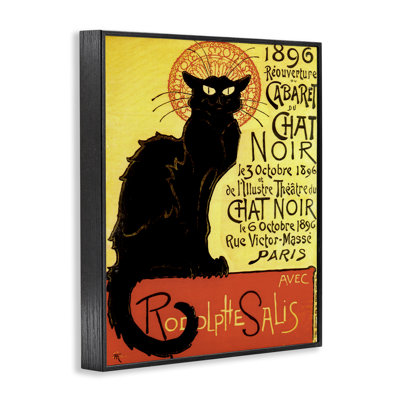 Giclée de chat noir rétro d'Halloween, design par Marcus Jules