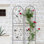 Paquet de 4 treillis de jardin en métal antirouille pour plantes grimpantes déco de libellules d'extérieur