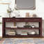 Console en bois avec 4 tiroirs et 2 tablettes-750307150