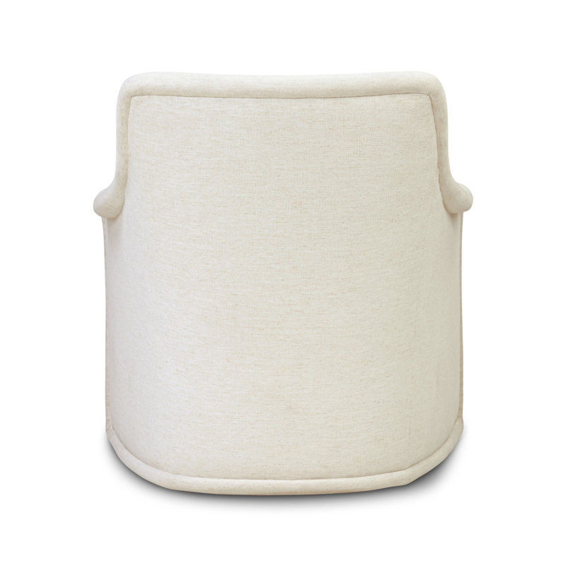Blaire Swivel Wingback Chair, Crypton Nomad Snow