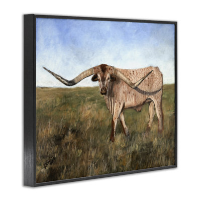 Bétail avec de jolies cornes, art giclée par Kathy Winkler