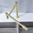 Topcraft 2 Handle Single Hole Kitchen Pot Filler Faucet, Brushed Gold