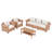 Outdoor 4-piece Rattan Conversation Set With Cushions