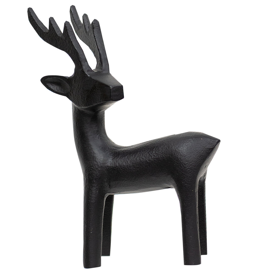 Cast Iron Standing Reindeer Figurine The Holiday Aisle®