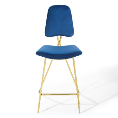 Modway Ponder Performance Velvet Bar Stool