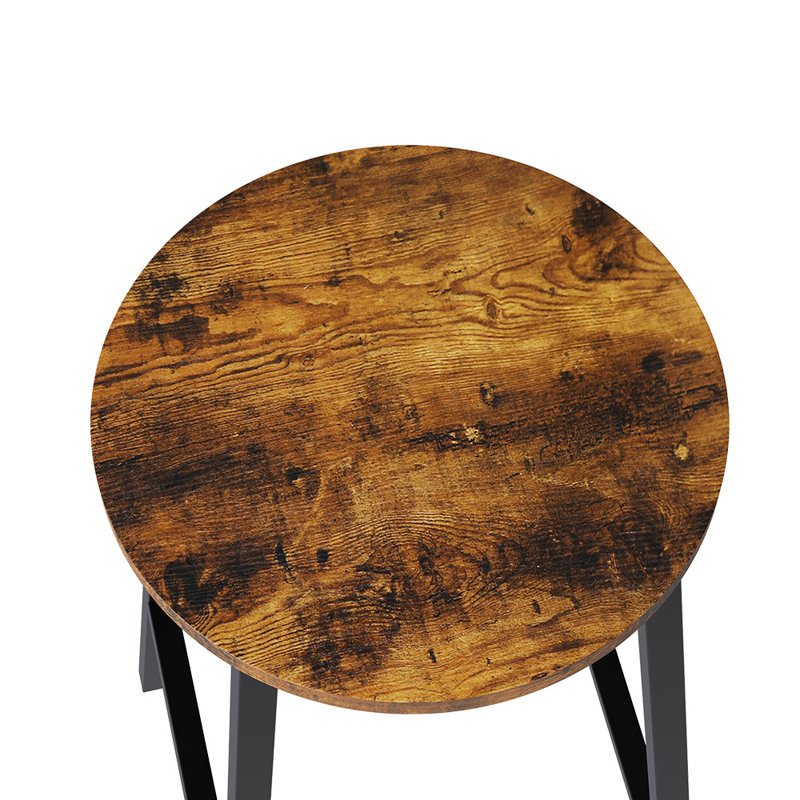 Counter Stool with Metal Frame, Brown/Black