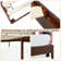 Anspach Solid Wood Platform Bed with Headboard, Bohemian Bed Frame