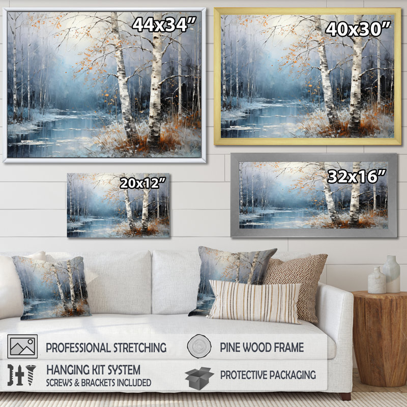 Birchs Ballet sur toile, Toile tendue, H 12 po x l 20 po x P 1 po
