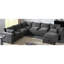 Canapé modulaire de 117,5 po avec repose-pieds de rangement mobile, canapé 7 places en forme de U, siège large et combinaison libre, canapé en chenille surdimensionné pour le salon et l’appartement-1265271959