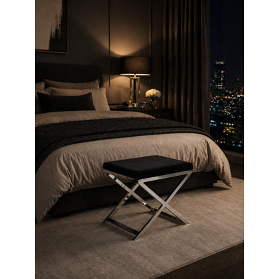 Axel Stainless Steel Accent Stool