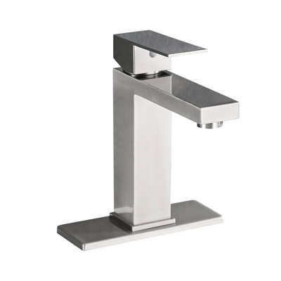 Modern Single Handle Stainless Steel Bathroom Faucet For Lavatory Or Vanity Bar