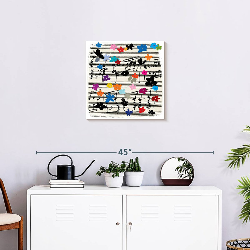 Abarca Music Notes, 20" H x 20" W
