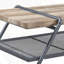 Table basse en chêne et gris sable
