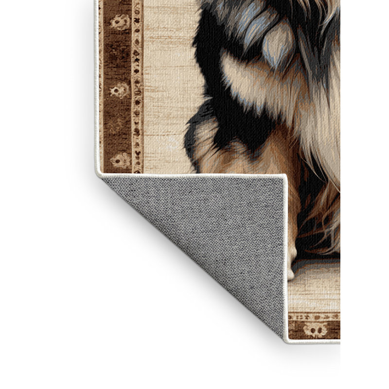  Tapis lavable de la collection South Ovcharka Dogs, Rectangulaire 2 pi x 3 pi