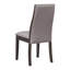 2 chaises de salle à manger avec revêtement en tissu et siège taupe, dossier ergonomique, assise de 19,5 po de hauteur, 2 pour un environnement agréable