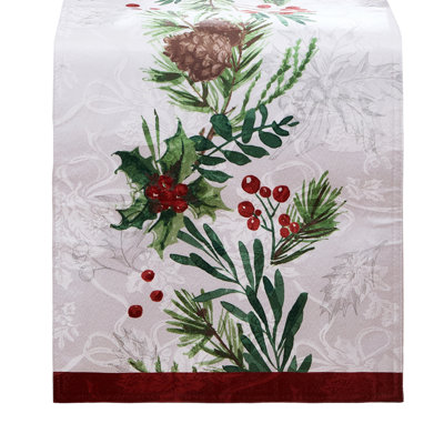 Chemin de table Holly Berry Flourish