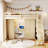 Full Modern Loft Bed With Lighted Vanity Desk, Storage Stairs, Cabinet And Armoire-1707257132