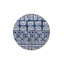 Tapis bleu délavé à motif géométrique mixte-495021046