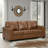 Miller 85 Inch Leather Sofa Sleeper