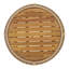 Table d'appoint d'extérieur en corde avec plateau en bois d'acacia et conception résistante aux intempéries-1074295218