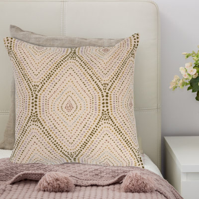  Coussin en coton à imprimé pois