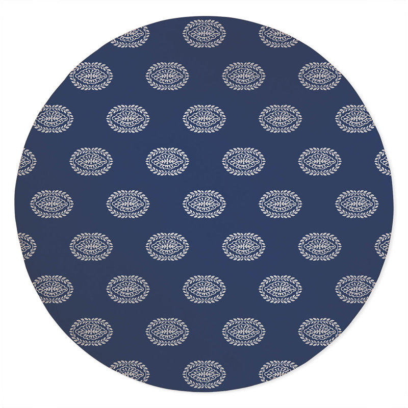 Maddy Non Slip Outdoor Rug, Round 5'